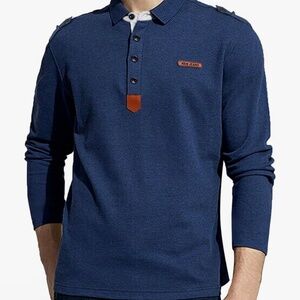 NWT Mens Tinkwell Big and Tall Navy Blue Golf Polo Shirt Size 3XL